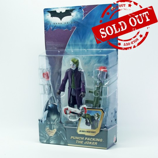 BATMAN THE DARK KNIGHT, PUNCH PACKING THE JOKER 5 INCH ACTION FIGURE