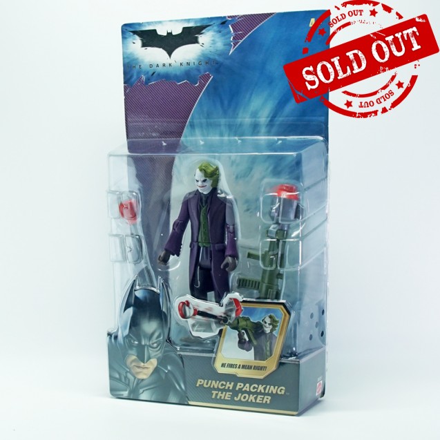 BATMAN THE DARK KNIGHT, PUNCH PACKING THE JOKER 5 INCH ACTION FIGURE