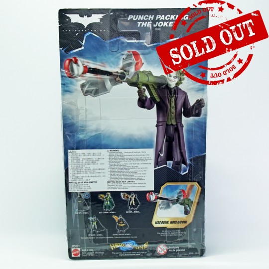 BATMAN THE DARK KNIGHT, PUNCH PACKING THE JOKER 5 INCH ACTION FIGURE