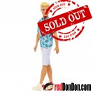 Barbie Ken Fashionistas Doll Blond Hair, Cactus Tee White Shorts Sneakers