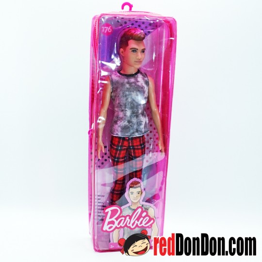 Barbie Ken FASHIONISTAS KEN DOLL, Pink Frosted Hair, Sleeveless Top