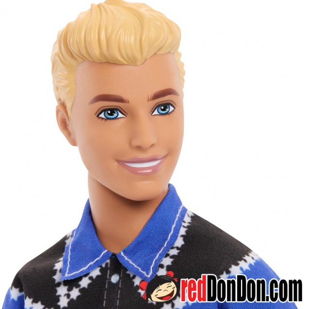 Barbie 12" Fashionistas Ken Doll, wearing a removable western shirt, pants and boots