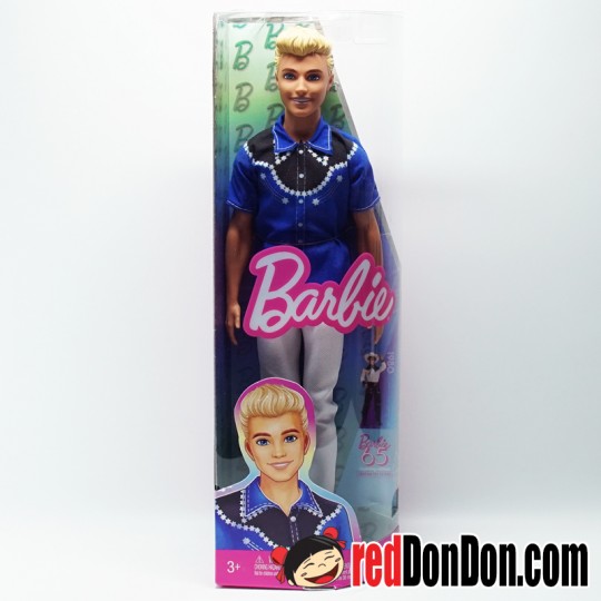 Barbie 12" Fashionistas Ken Doll, wearing a removable western shirt, pants and boots