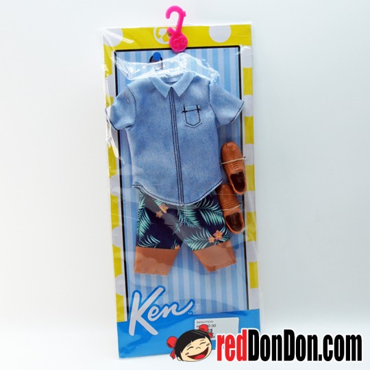 BARBIE KEN, DENIM SHIRT & SHORTS, MATTEL, DWG76
