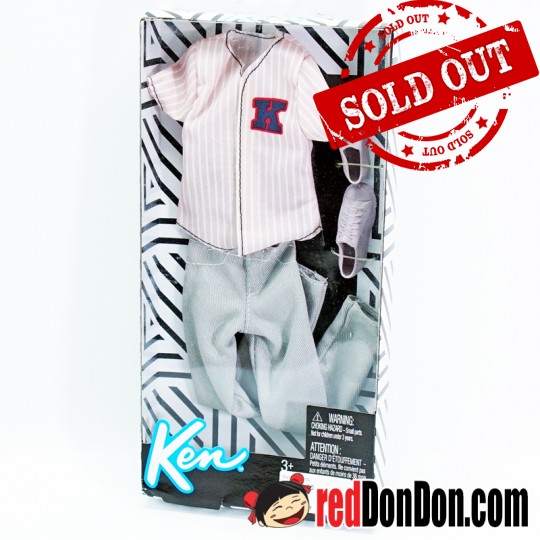BARBIE KEN, BASEBALL JERSEY FASHION PACK, MATTEL, FPW31