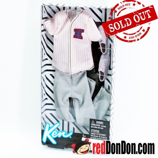 BARBIE KEN, BASEBALL JERSEY FASHION PACK, MATTEL, FPW31