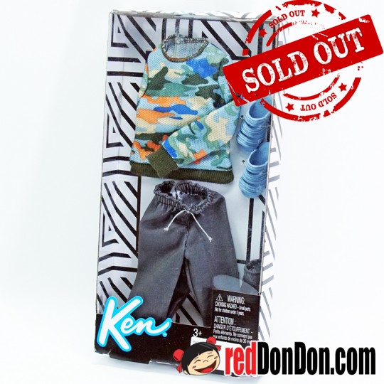 BARBIE KEN, CAMO FASHION PACK, MATTEL FPW33