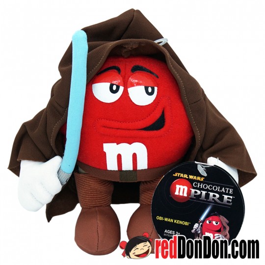 STAR WARS CHOCOLATE MPIRE, M&M'S RED CHARACTER AS OBI-WAN KENOBI