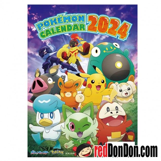 Pokemon 2024 Calendar A2 size CL-010 Shogakukan Shueisha Japan