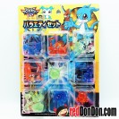 數碼暴龍 02 透明單色公仔 2000年 日本制 V仔獸 YUTAKA Mini Figure Digimon Adventure 02 Variety Set