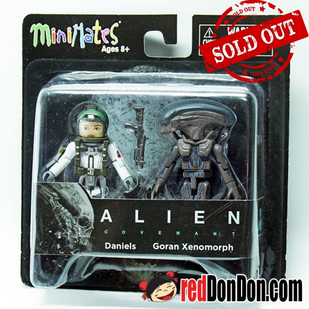 ALIENS COVENANT, MINIMATES, DANIELS & GORAN XENOMORPH