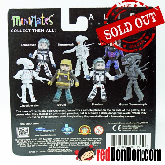 ALIENS COVENANT, MINIMATES, DANIELS & GORAN XENOMORPH