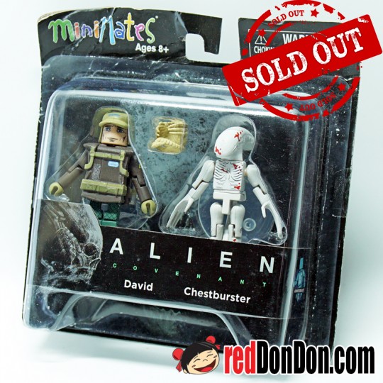 ALIENS COVENANT, MINIMATES, DAVID & CHESTBURSTER