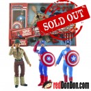 CAPTAIN AMERICA 8", RETRO ACTION FIGURE COLLECTOR SET, 2015, DIAMOND SELECT, MARVEL