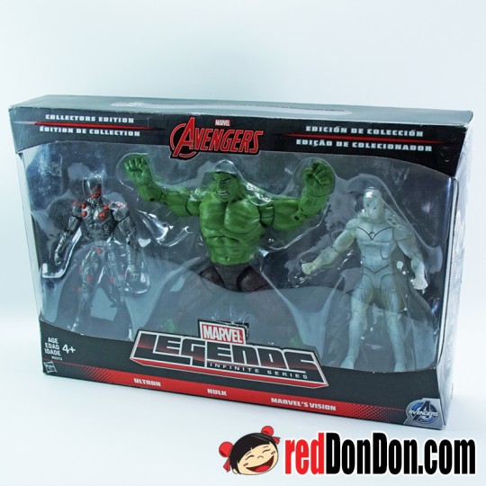 MARVEL LEGENDS INFINITE SERIES, ULTRON, HULK, VISION, 3 PACK ACTION FIGURES