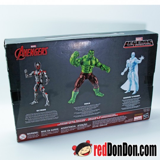 MARVEL LEGENDS INFINITE SERIES, ULTRON, HULK, VISION, 3 PACK ACTION FIGURES