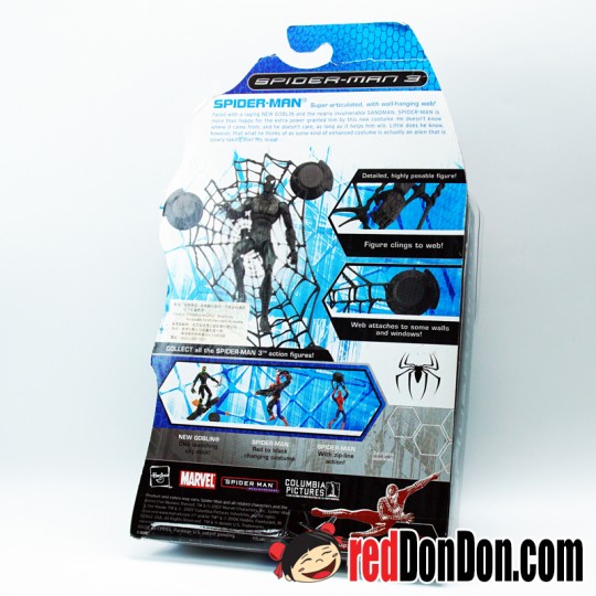 Spider-Man 3 (Black Costume) Super-Articulated with wall-hanging web 2007