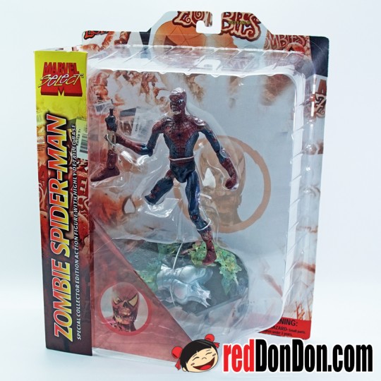 MARVEL SELECT ZOMBIES 7 INCH ACTION FIGURES, SPIDER-MAN ZOMBIE