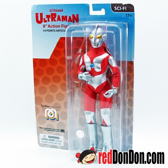 Ultraman, 8" Action Figure, 14 Points Articulation, Mego