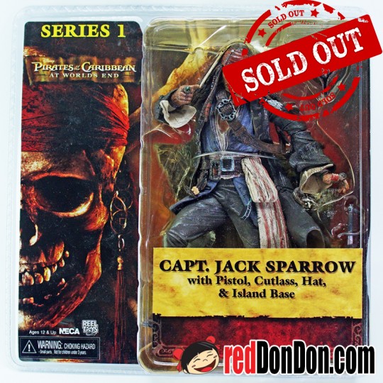 JACK SPARROW, PIRATES OF THE CARIBBEAN AT WORLD'S END, NECA