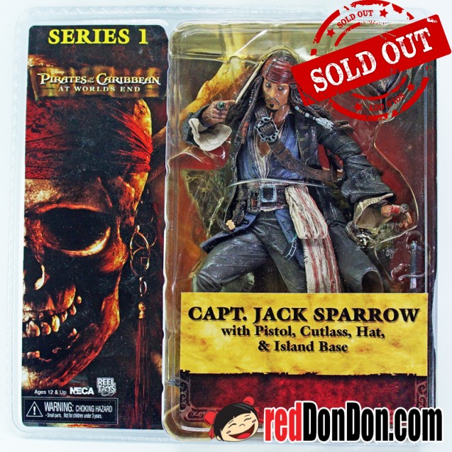 JACK SPARROW, PIRATES OF THE CARIBBEAN AT WORLD'S END, NECA