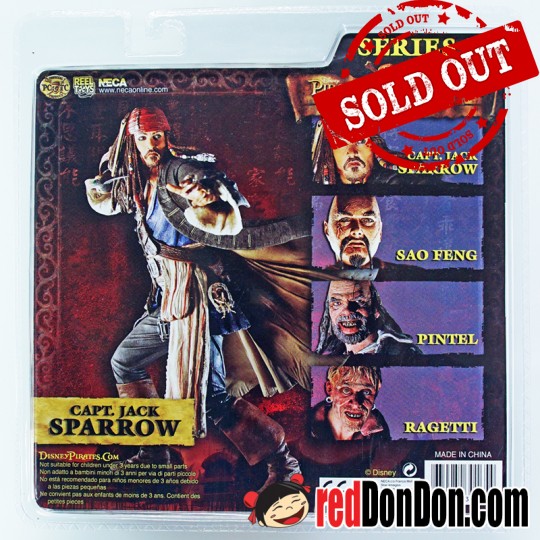 JACK SPARROW, PIRATES OF THE CARIBBEAN AT WORLD'S END, NECA
