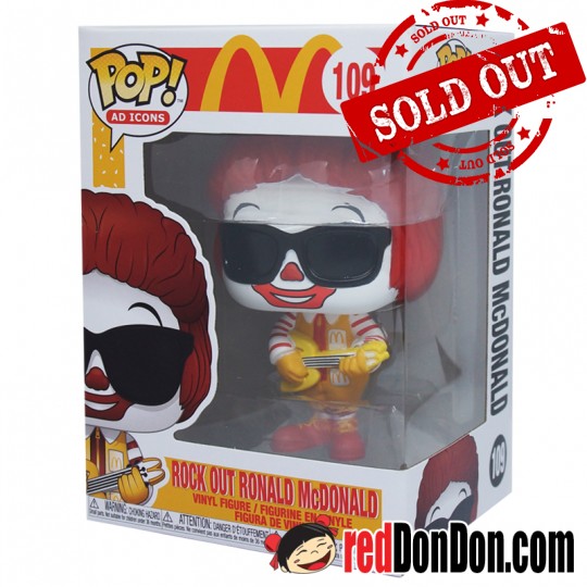 Funko Pop - 109 McDonald - Rock Out Ronald McDonald
