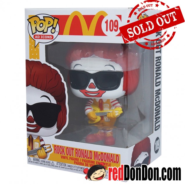 Funko Pop - 109 McDonald - Rock Out Ronald McDonald