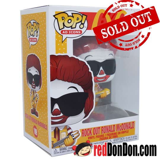 Funko Pop - 109 McDonald - Rock Out Ronald McDonald