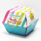 Sanrio Hello Kitty Plush Burger Charm 3.5-Inch Mystery Pack盲盒包裝,隨機發貨