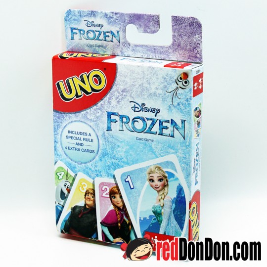 UNO Card Game, Disney Frozen, Mattel with Special Rule and 4 Extra Cards
