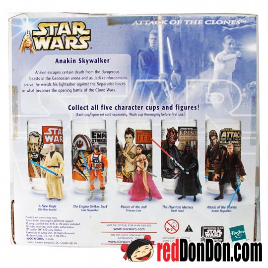 STAR WARS YEAR 2004 ATTACK OF THE CLONES FIGURE AND CUP