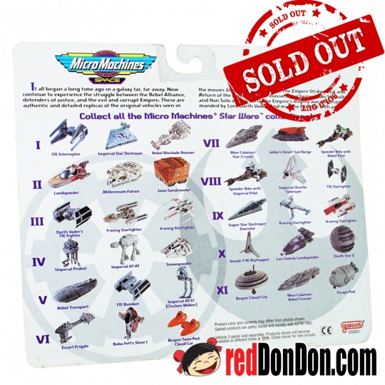 STAR WARS MICRO MACHINES BY GALOOB (1996), 65860 X, DEATH STAR II, INCOM T-16 SKYHOPPER, LARS FAMILY LANDSPEEDER