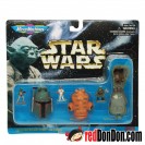 STAR WARS MICRO MACHINES BY GALOOB(1996), BOBA FETT, ADMIRAL ACKBAR, GAMORREAN GUARD
