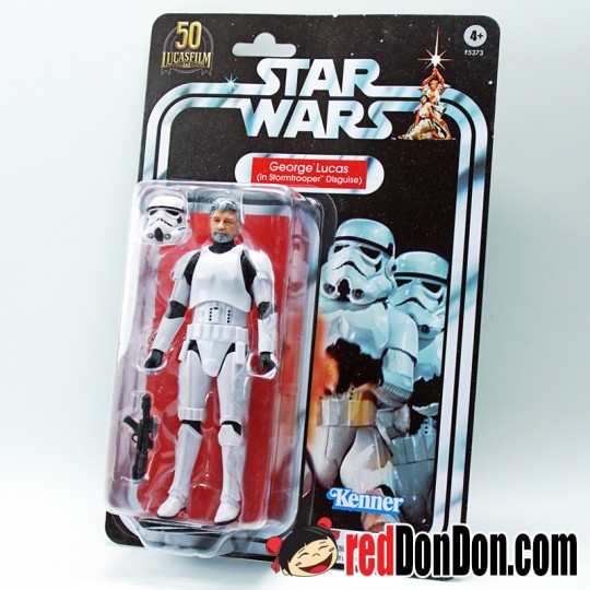 GEORGE LUCAS, IN STORMTROOPER DISGUISE ACTION FIGURE, THE BLACK SERIES 6", HASBRO, STAR WARS