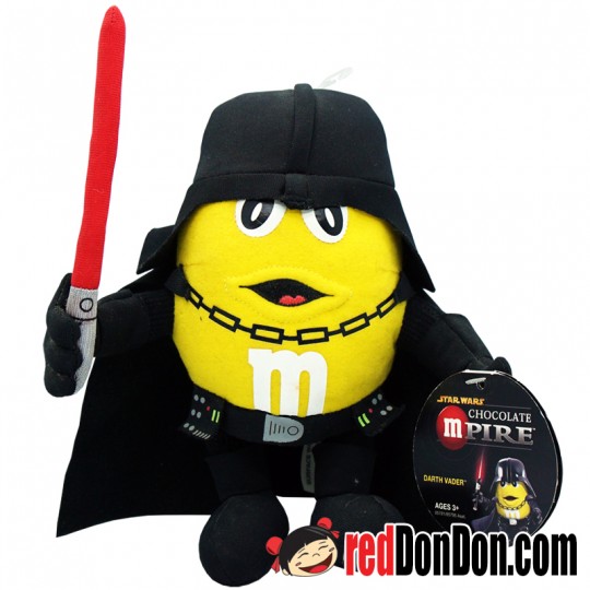 STAR WARS CHOCOLATE MPIRE, M&M'S YELLOW CHARACTER AS DARTH VADER