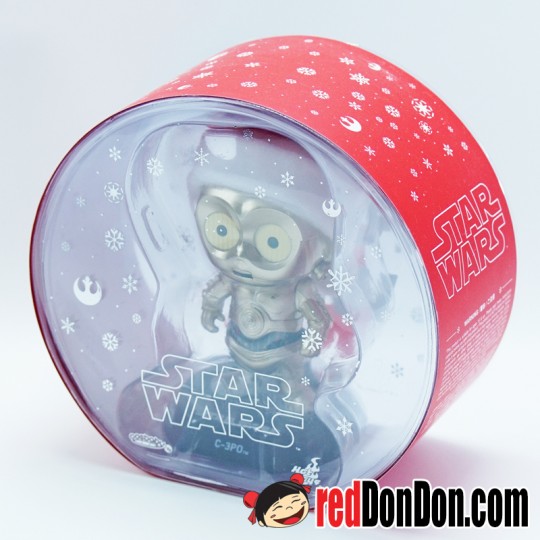 C-3PO, COSBABY BOBBLE HEAD, STAR WARS, HOT TOYS, CHRISTMAS VERSION