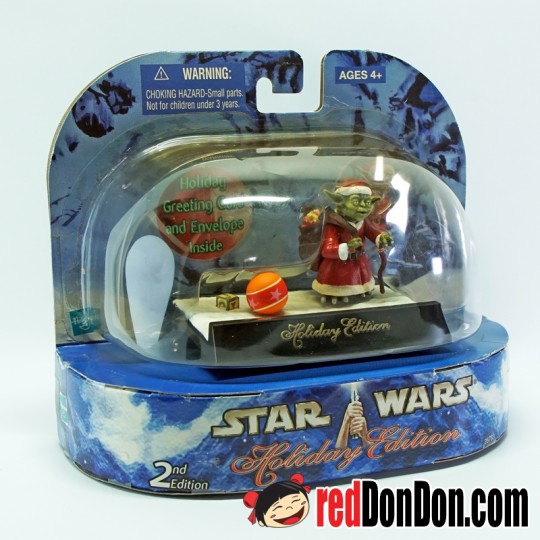 STAR WARS HOLIDAY EDITION YODA 2003 HASBRO 2nd ED. 