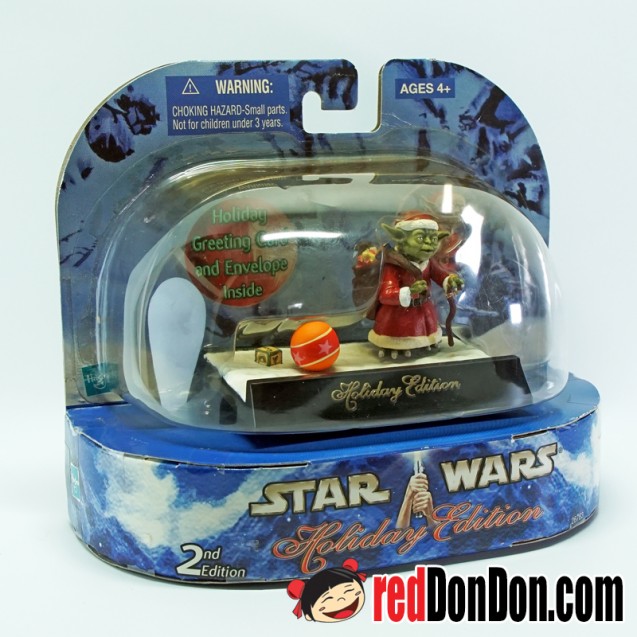 STAR WARS HOLIDAY EDITION YODA 2003 HASBRO 2nd ED. 