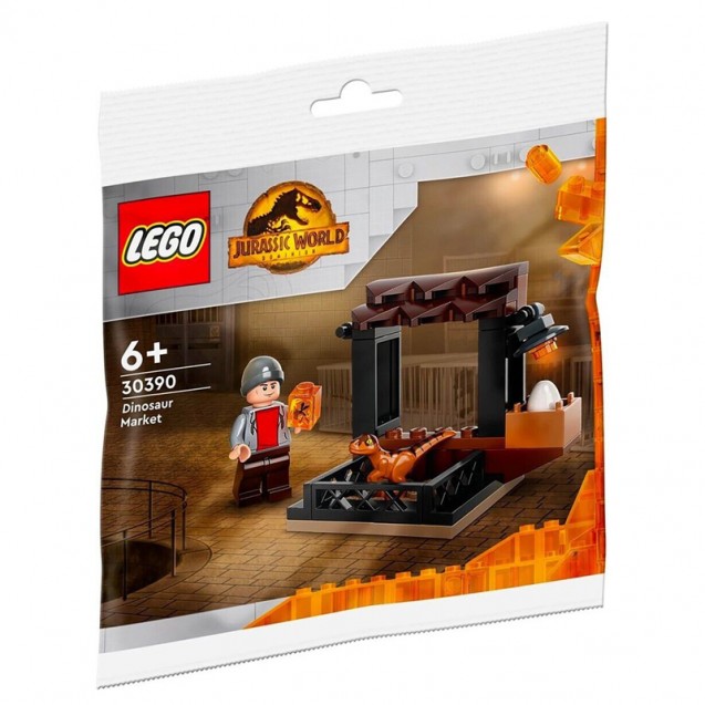 LEGO, 30390 JURASSIC WORLD DINOSAUR MARKET, POLYBAG