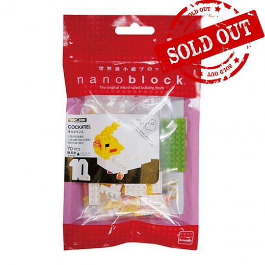 *NBC-009R nanoblock 雞尾鸚鵡 COCKATIEL - 十週年版本