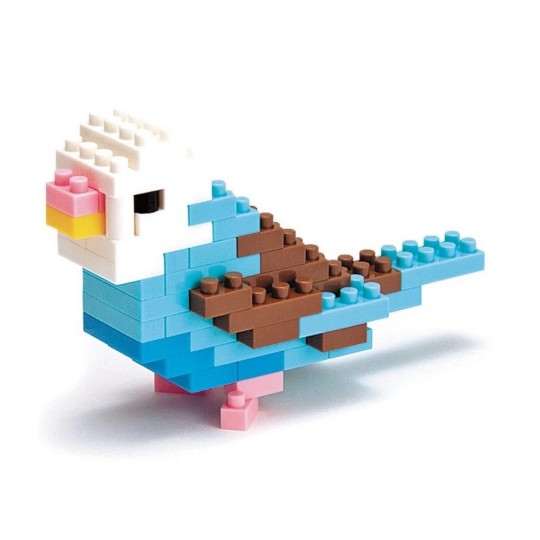 *NBC-016 nanoblock 天藍彩鳳 BUDGERIGAR BLUE OPALINE