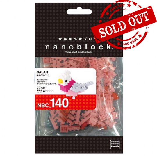 NBC-140 nanoblock 澳洲-玫瑰鳳頭鸚鵡 GALAH
