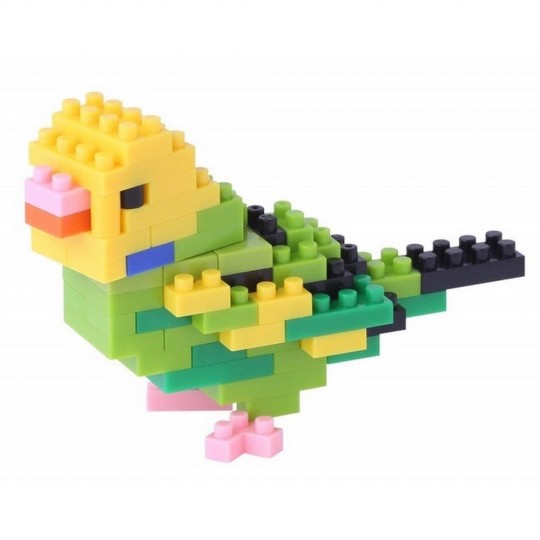 NBC-167 nanoblock 彩鳳鸚鵡 BUDGERIGAR GREEN OPALINE