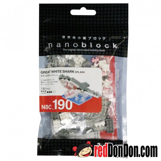 *NBC-190大白鯊-濺水形態 GREAT WHITE SHARK SPLASH nanoblock