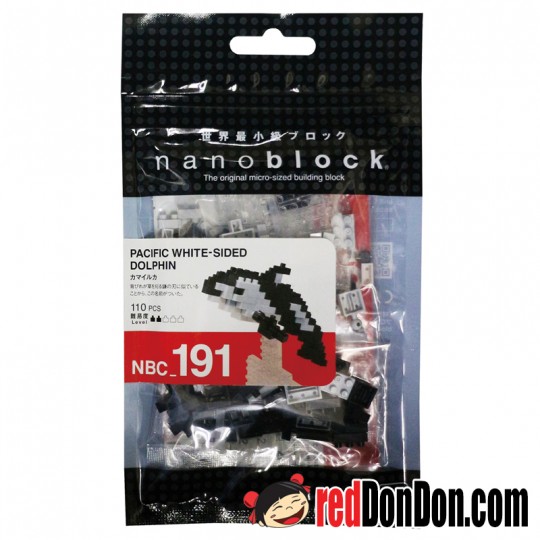 *NBC-191 太平洋斑紋海豚 PACIFIC WHITE-SIDED DOLPHIN nanoblock