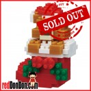 NBC-235 TEDDY BEAR WITH CHRISTMAS STOCKING 熊仔與聖誕老人襪 nanoblock
