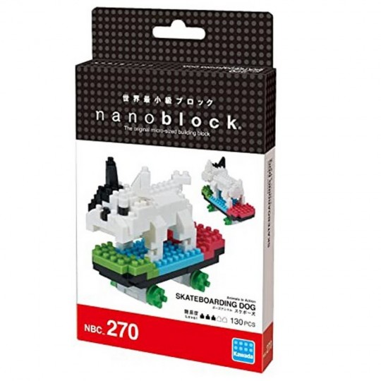 NBC-270 nanoblock SKATEBOARD DOG
