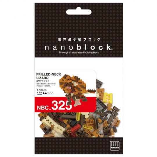 NBC-325 nanoblock FRILLED-NECK LIZARD 傘蜥蜴