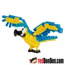 NBC-343 BLUE-AND-YELLOW MACAW 金剛鸚鵡 nanoblock 